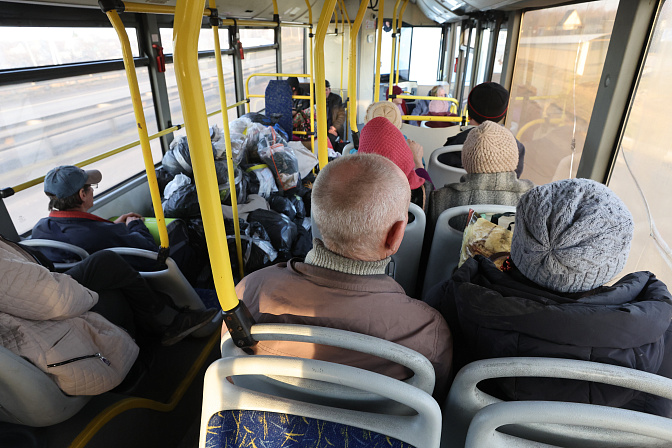 беженцы в автобусе жители курска