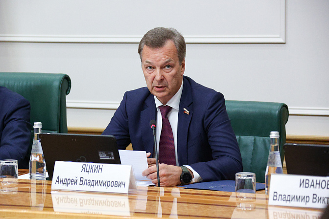 первый заместитель председателя сф андрей яцкин
