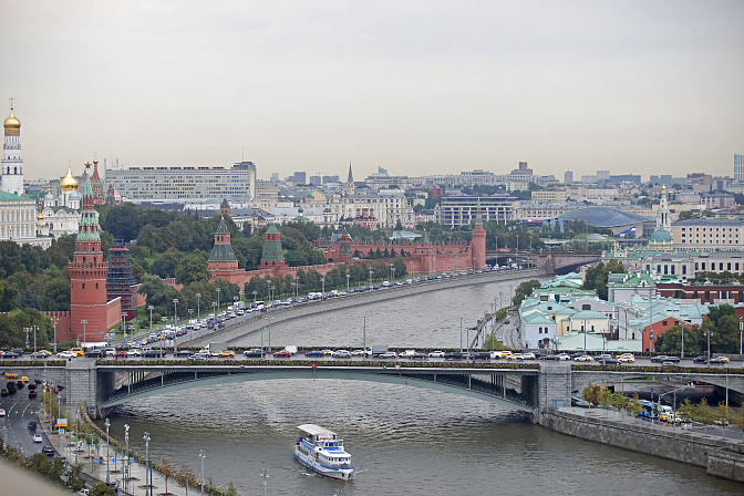 москва туризм река вид на город 