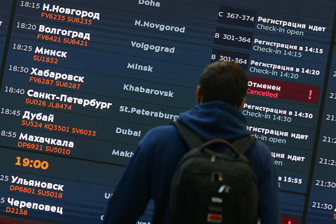 аэропорт вылет табло 