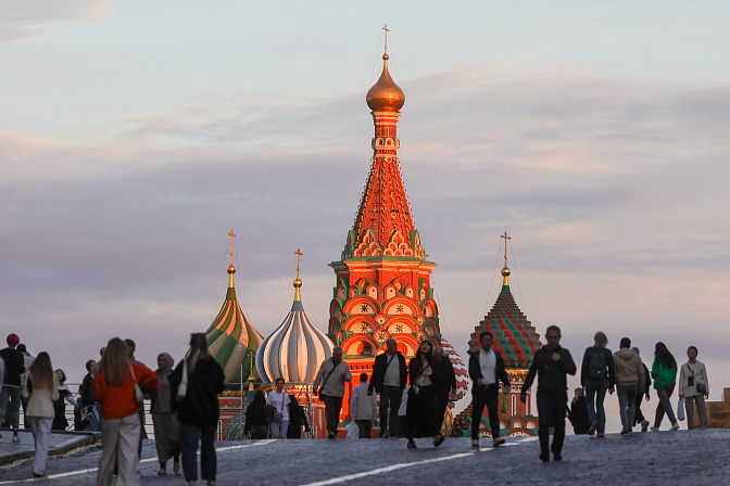 туристы красная площадь 
