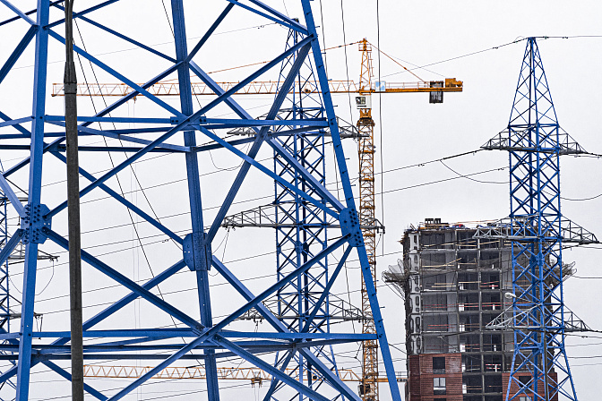 высоковольтная линия электричество