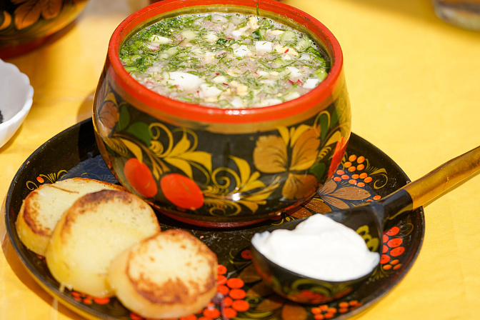 русская кухня окрошка хохлома 