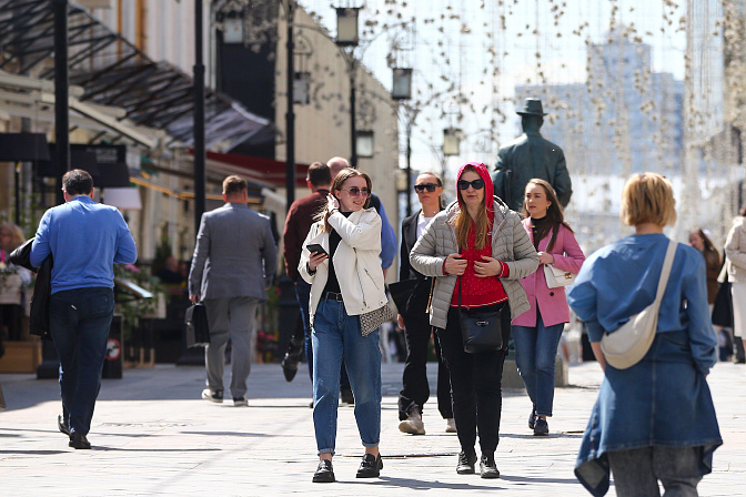 люди горожане прогулка