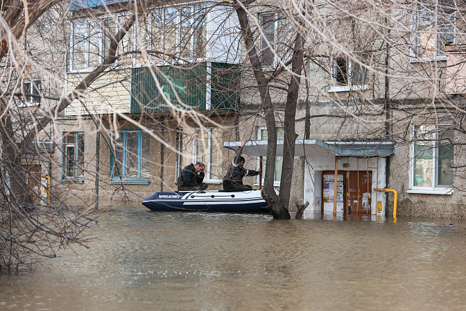 паводки оренбург дамба