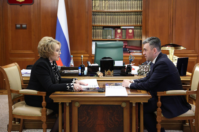 председатель сф валентина матвиенко встреча с главой ивановской области станиславом воскресенским