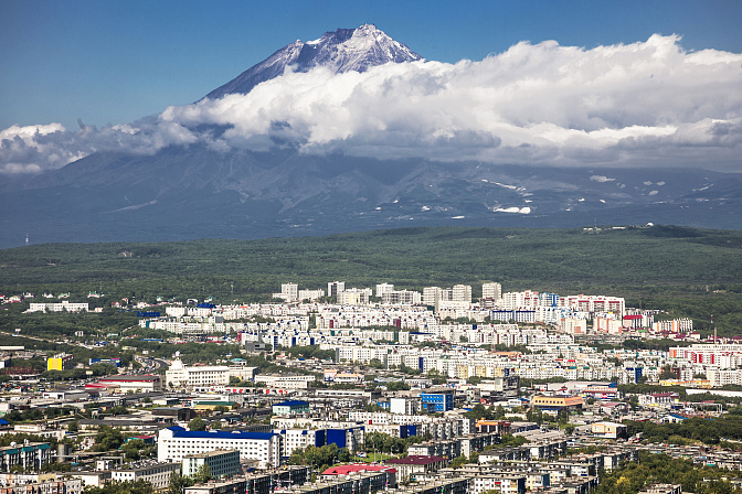 дальний восток камчатка горы вулкан