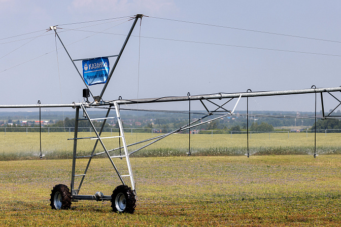 полив на полях 