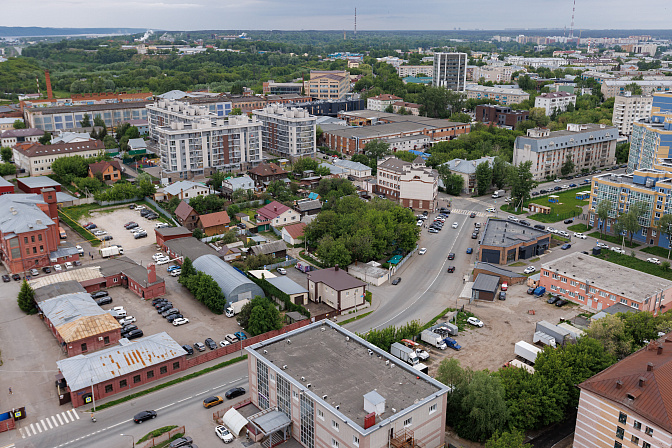город вид сверху 