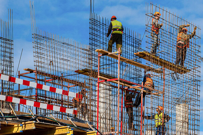 стройка рабочие 