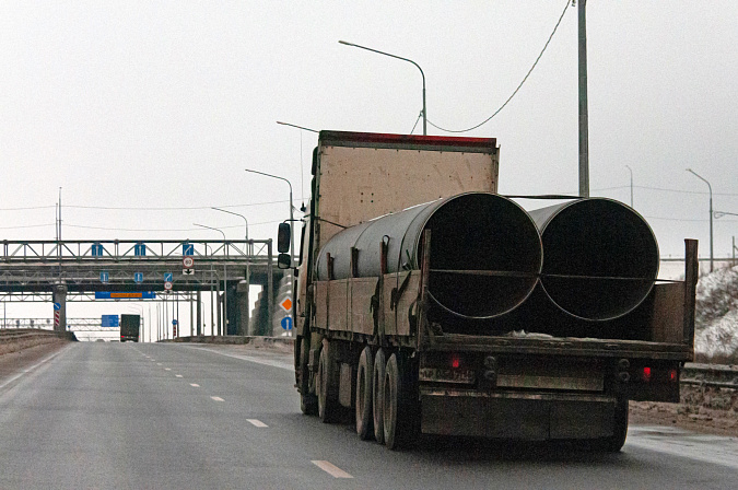 грузовик на трассе фура дорога контроль 