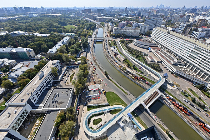 вид города сверху 