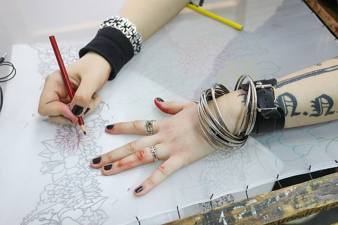 народные промыслы роспись по ткани 