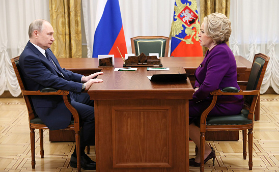 <p>Владимир Путин и Валентина Матвиенко. Фото: <a href=