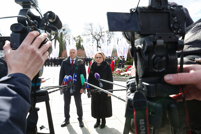 председатель сф валентина матвиенко в калининграде с рабочим визитом